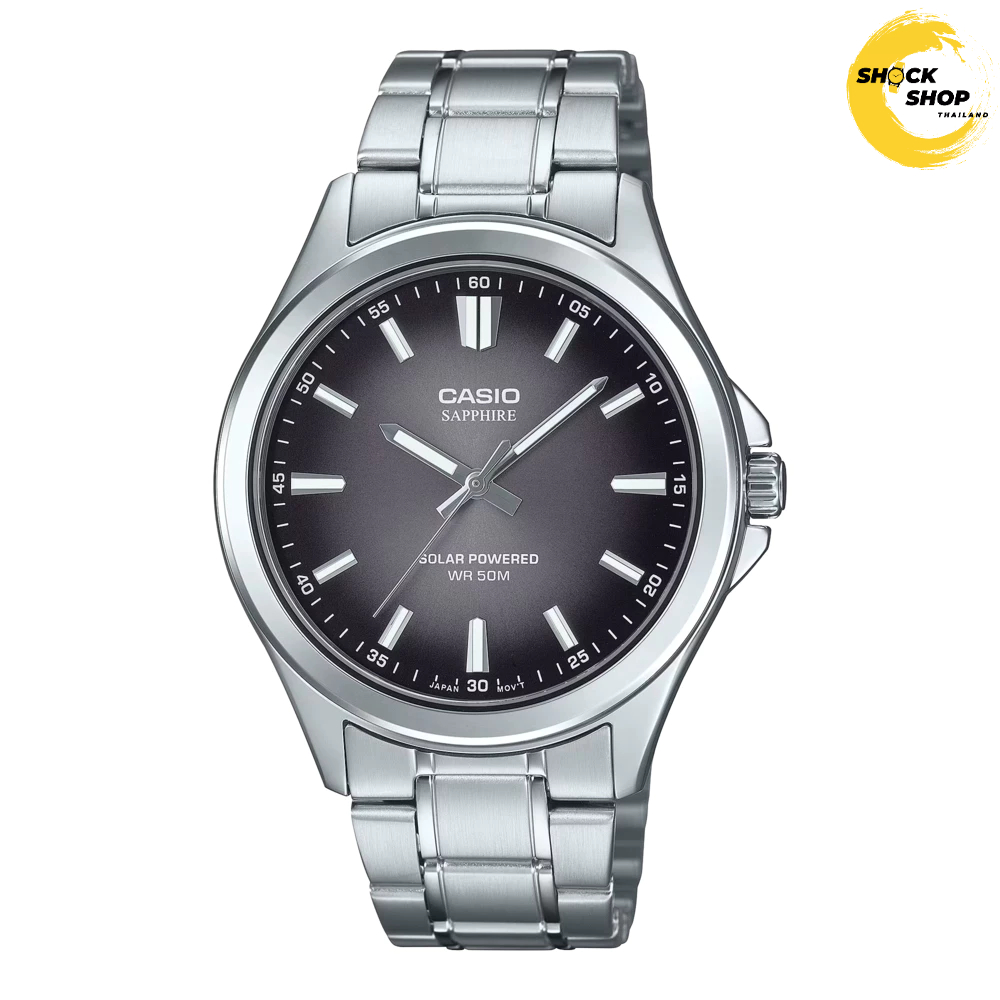 CASIO นาฬิกาผู้ชาย รุ่น MTS-RS100D-1A Solar กระจก Sapphire คาสิโอ