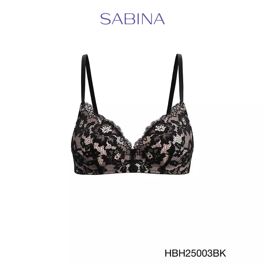 Sabina Habpy Soft Doomm Level 3 เสื้อชั้นใน  ไร้โครง รหัส HBH25003BK - สีดำ