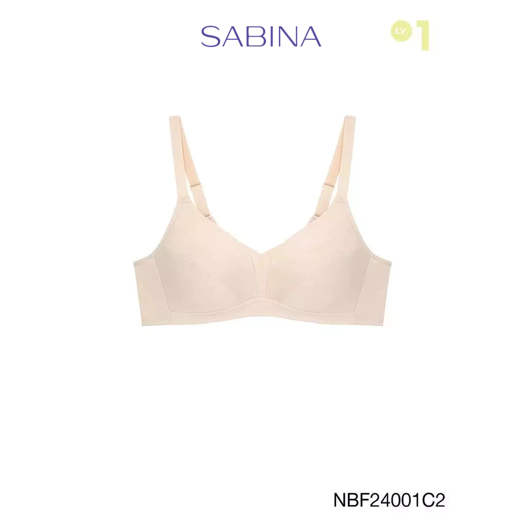 [Online Exclusive] Sabina Forever Young Level 1 เสื้อชั้นใน ไร้โครง รหัส NBF24001C2 - สีเนื้ออ่อน