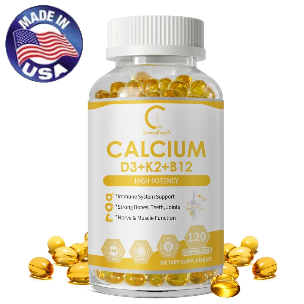 GPGP Calcium แคลเซียม + D3 + K2 + B12 แคปซูล , Vitamin วิตามิน D3,วิตามิน K2,วิตามิน B12,เสริมภูมิคุ