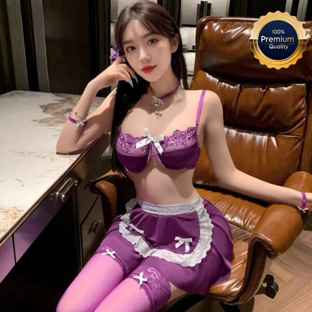 ชุดเมด แม่บ้าน ชุดคอสเพลย์ รุ่น M542 (cr) 🏆เกรดพรีเมี่ยมแท้ yuyie888