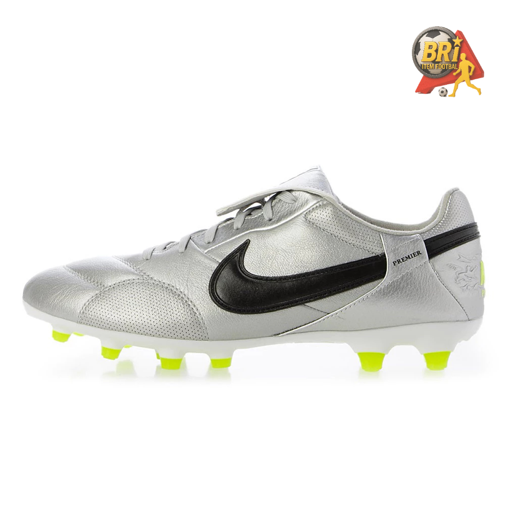 Nike Premier III FG ท็อปหนังจิงโจ้ ของแท้ 💯 สีเทาเงิน (Metallic Silver)