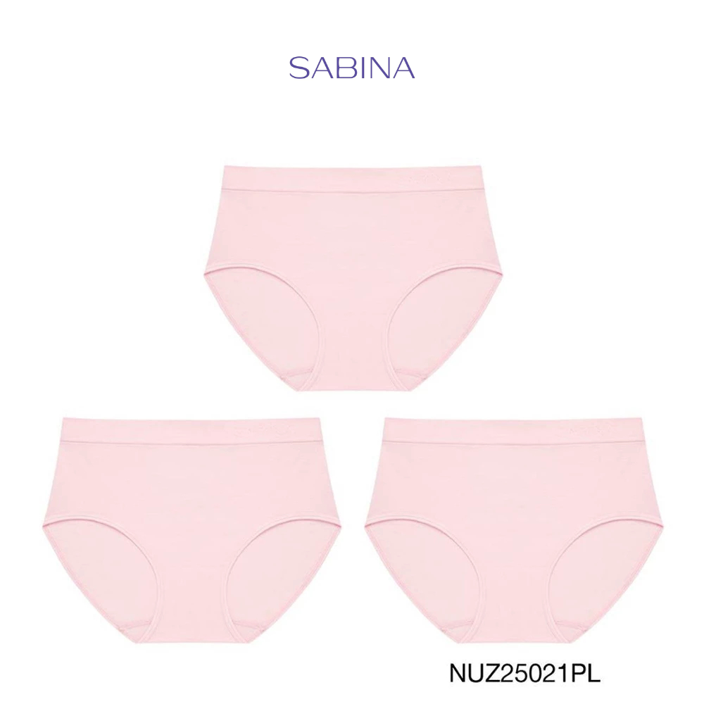[Online Exclusive] (Set 3 ชิ้น) Sabina Panty Zone Seamless Series กางเกงในทรงเอวสูงปานกลาง รหัส NUZ25021PL สีชมพู – โปรปัง