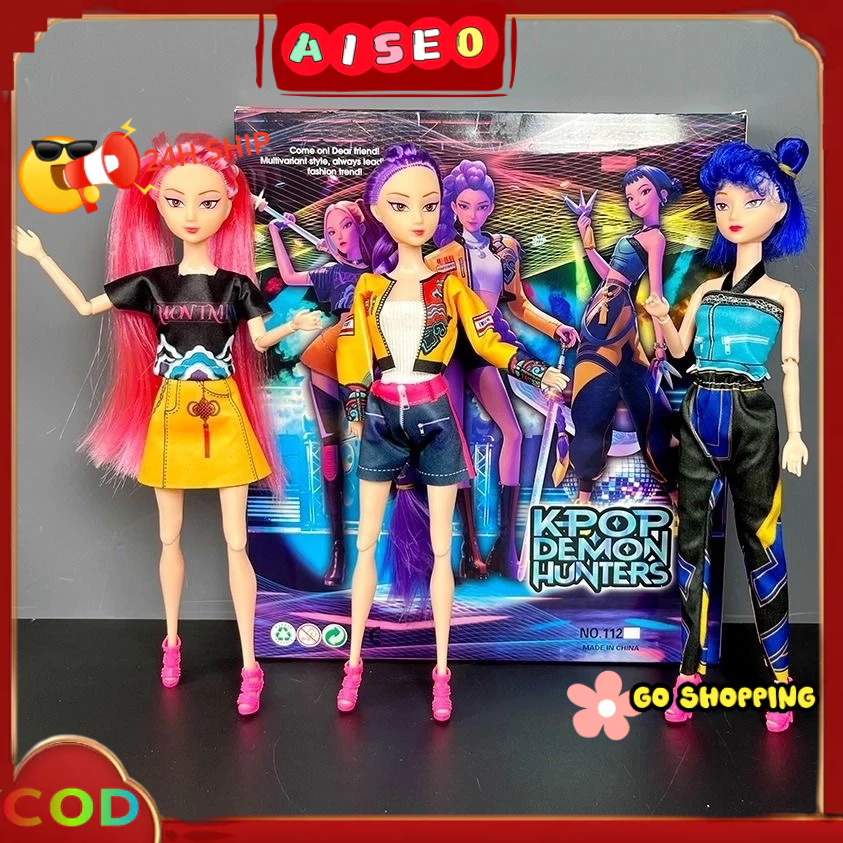 Kpop Demon Hunters Zoey Mira Rumi ตุ๊กตารูปของเล่นสะสมสําหรับแฟนและนักสะสม Action Figure Christmas Gift ของเล่นเด็ก