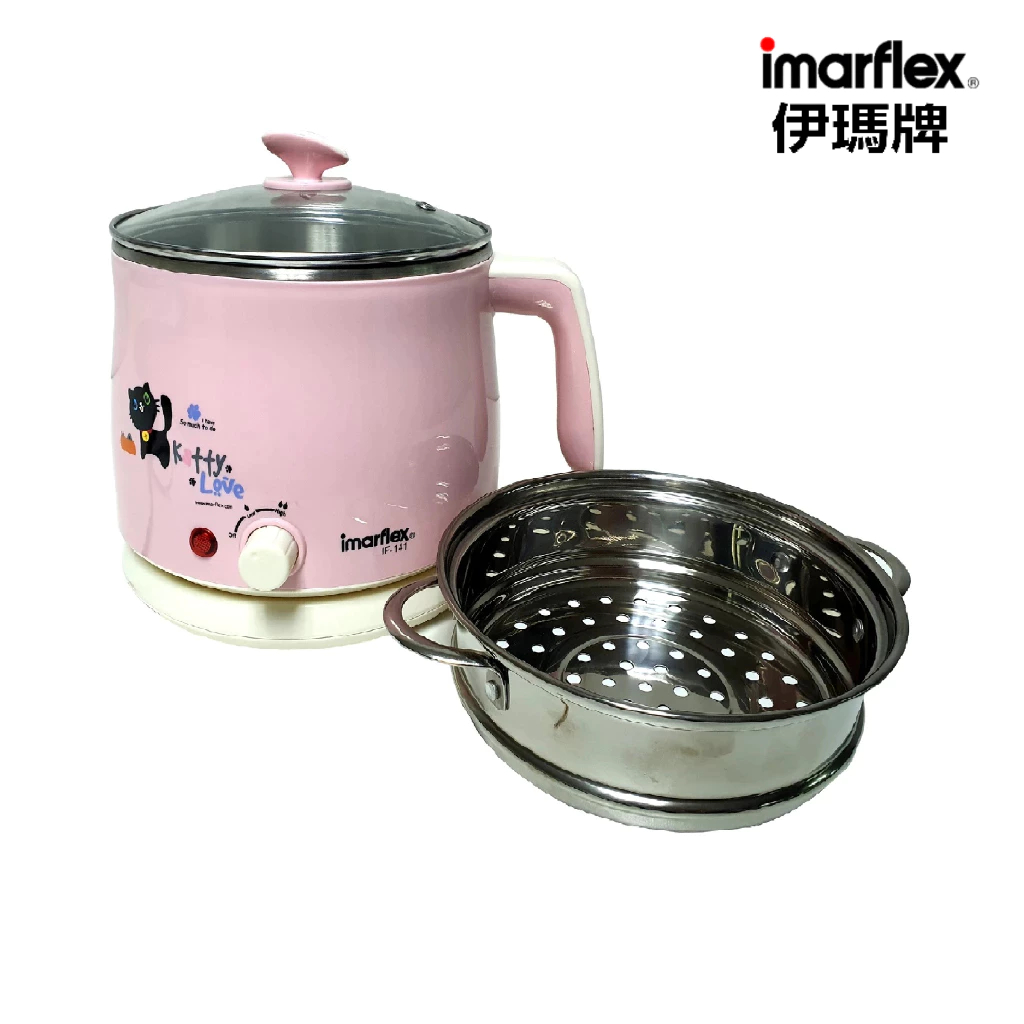 [เกรดบีราคาพิเศษ] Imarflex_Z_ กาต้มน้ำไฟฟ้าพร้อมซึ้ง ความจุ 1.5 ลิตร รุ่น IF-141
