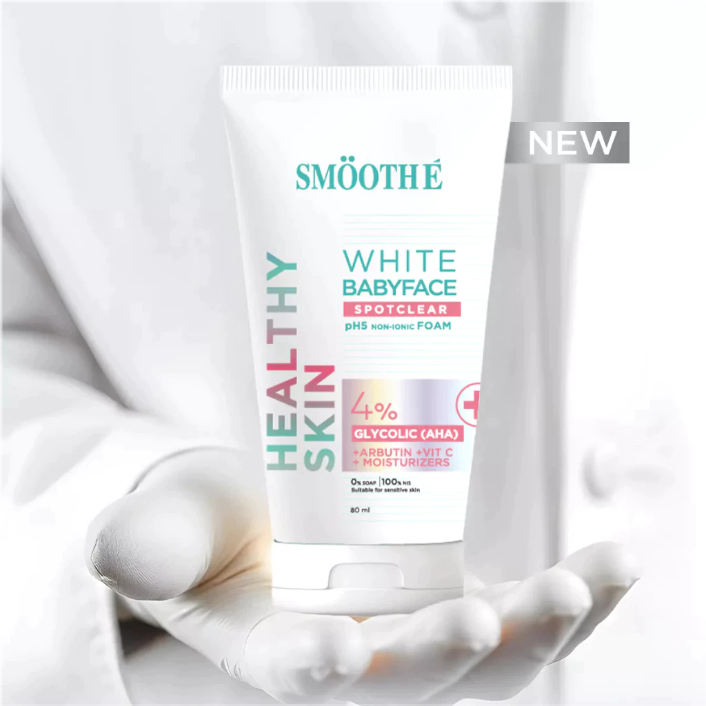 [ใหม่!] Smooth E White Babyface Spotclear ไวท์โฟมไม่มีฟอง รีเซ็ตผิวฉ่ำโกลว์ 40 / 80 / 140 / 180 ml