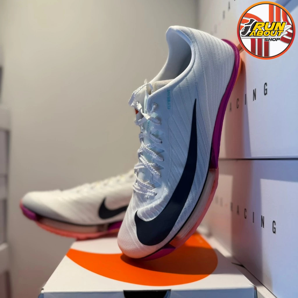 AIR ZOOM MAXFLY 2 MEN สี WHITE/OBSIDIAN/BRIGHTCRIMSON/HYPERTURQ