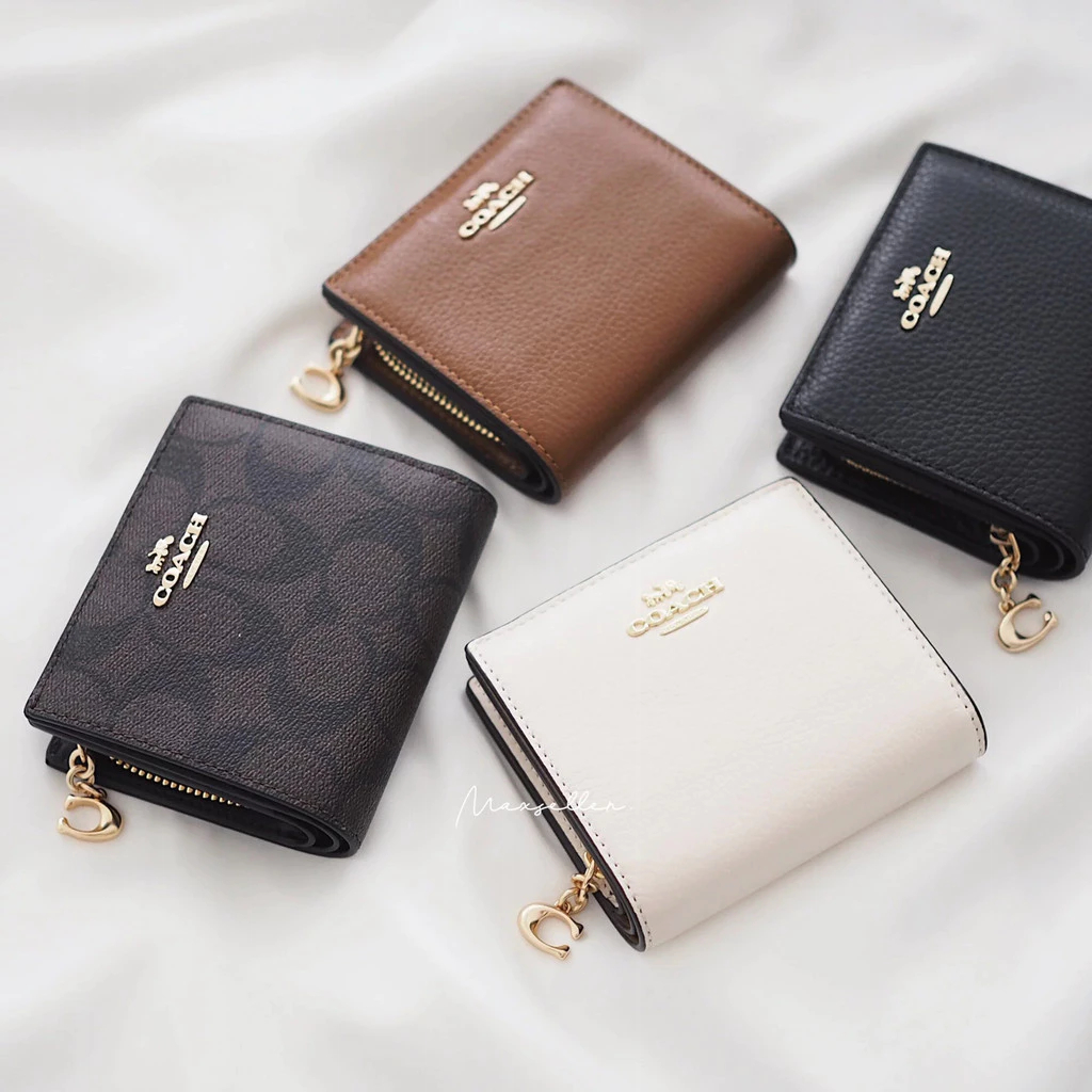Women WALLET-C3309 กระเป๋าสตางค์ผู้หญิงพับสองตอน มีช่องซิปใส่เหรียญแยกด้านนอก ช่องใส่บัตรเครดิตและช่