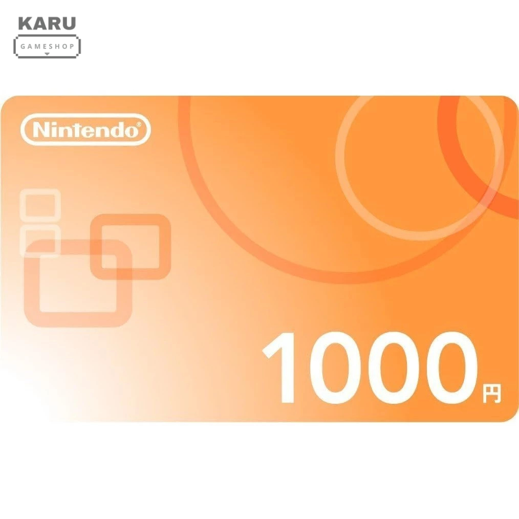 [พร้อมส่ง] มือ 1 โค้ด Nintendo eShop : 1000 เยน สำหรับ Nintendo Switch / Switch 2 โซนญี่ปุ่น