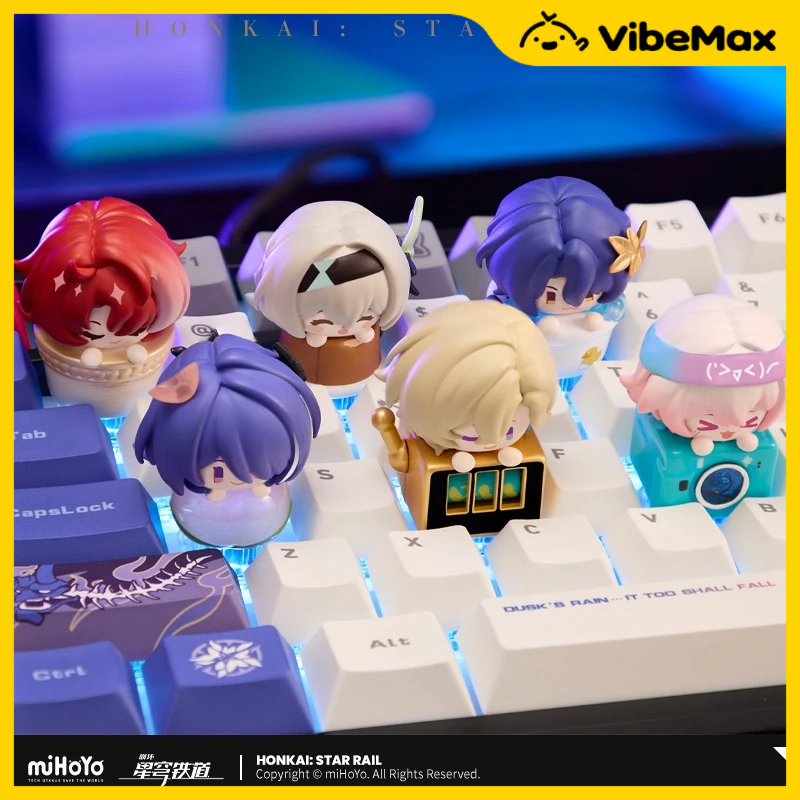 [✨NEW⚡พร้อมส่ง] Honkai:Star Rail คีย์แคปปลายนิ้ว แบบสุ่ม Keycap Vol.1 Vol.2 Firefly Aventurine Kafka