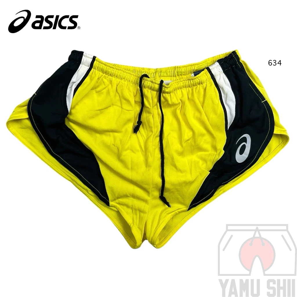 กางเกงขาสั้น วิ่ง Asics ผ้าลื่น กีฬา ลำลอง  Size M