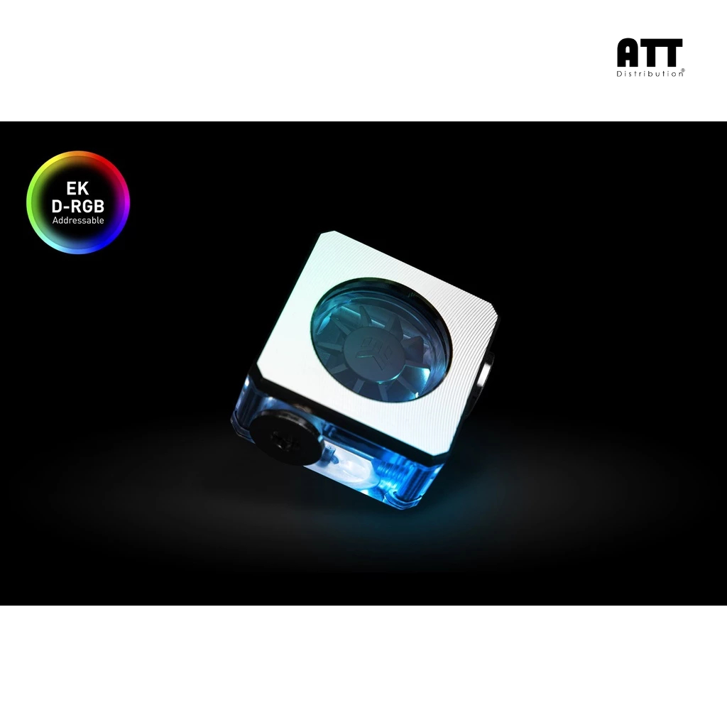 EK-Quantum Flow Indicator D-RGB – Nickel