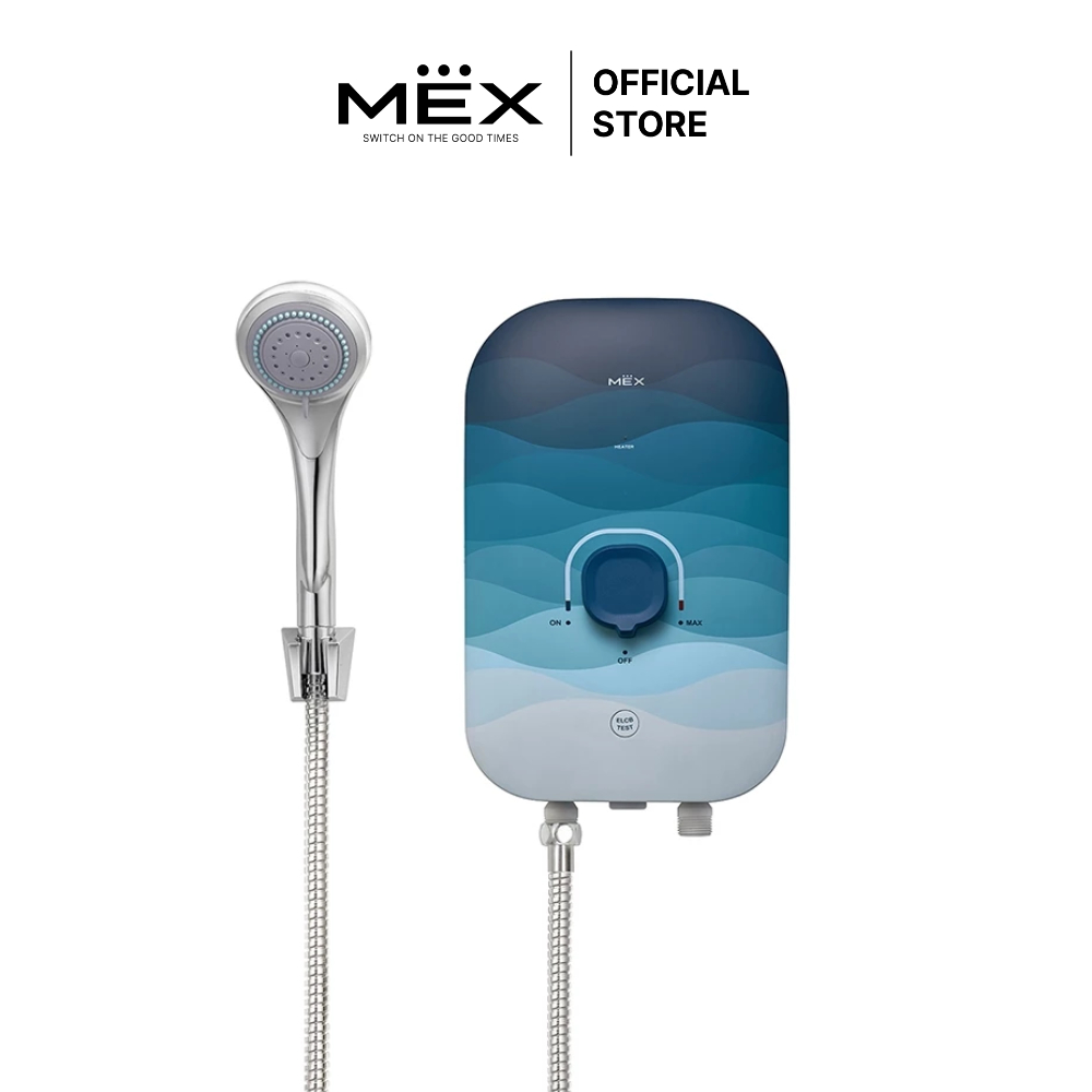 MEX เครื่องทำน้ำอุ่น 4500W : รุ่น COCO S45 (NAMI) : สีน้ำเงิน limited edition