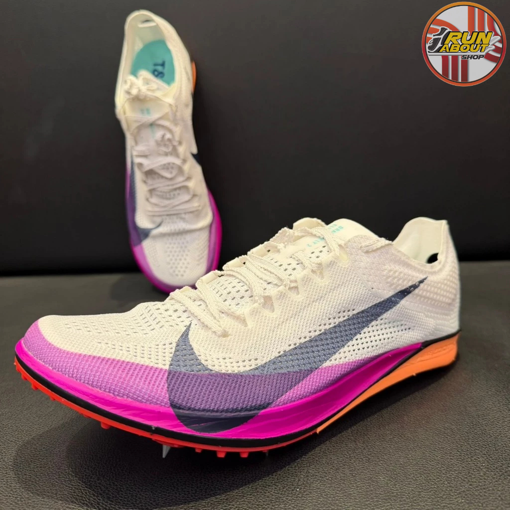 รองเท้าวิ่ง ZOOMX DRAGONFLY 2 ELITE MEN สี WHITE/OBSIDIAN/HYPERVIOLET