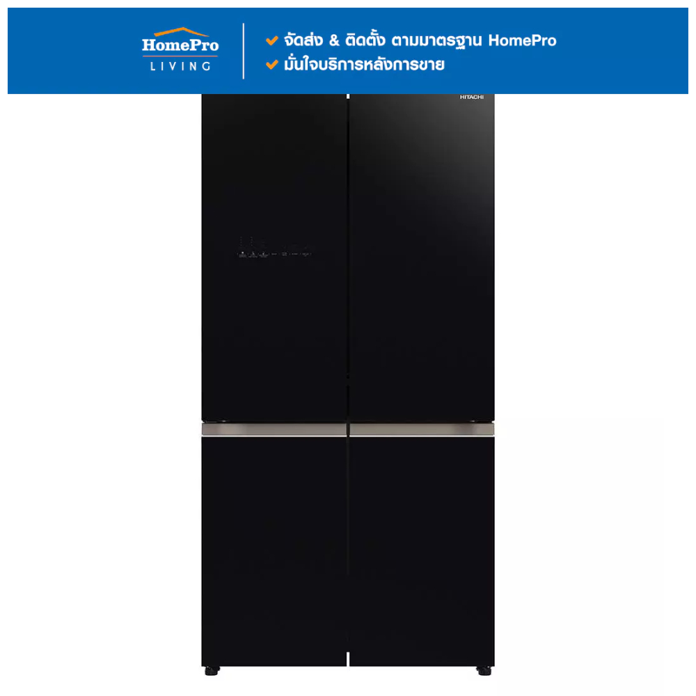 HITACHI ตู้เย็น MULTI DOOR RWB640VF GBK 20.1 คิว กระจกดำ อินเวอร์เตอร์ จัดส่งโดย HomePro