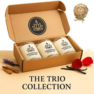 [Luxury] เซ็ตเทียนหอม (3 ชิ้น) Premium Soy Candle Set 120ml …