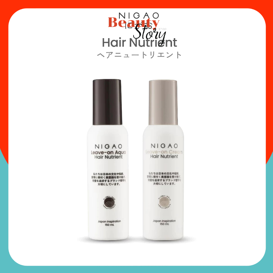นิกาโอะ อาหารผม/ ครีมบำรุงผม HAIR NUTRIENT กันผมแห้งเสีย สำหรับคน ทำสีผม Nigao Leave on Aqua/Cream ใ