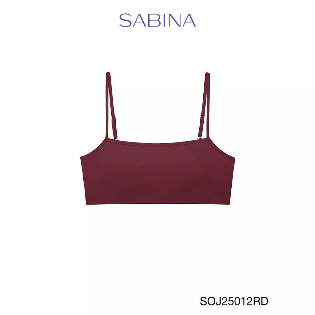 เสื้อครอปออกกำลังกาย รหัส SOJ25012RD - สีแดงเข้ม
