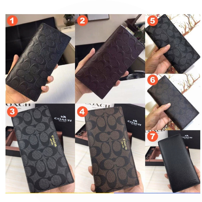 Long Wallet 75365 74599 75013 74978 ผู้ชาย พับเก็บได้ กระเป๋าสตางค์ กระเป๋าสตางค์ยาว พิมพ์คลาสสิก Y7