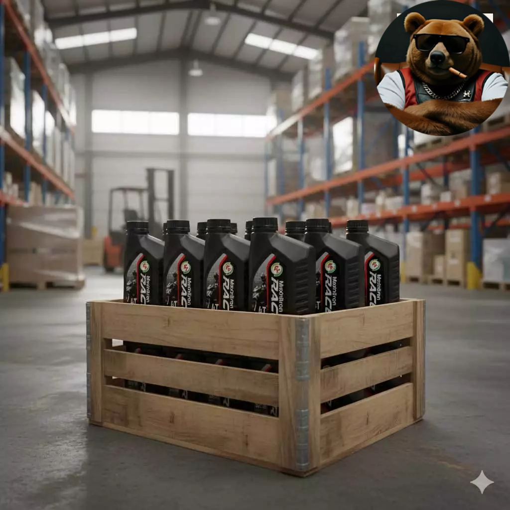 [ยกลัง] น้ำมันเครื่องมอเตอร์ไซค์ PT Maxnitron Racer 4T SAE40 สำหรับเครื่องยนต์ 4 จังหวะ