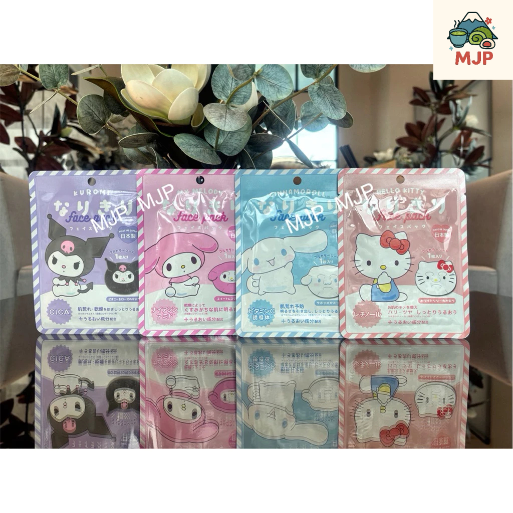 🌸🎀 Hello Kitty Face Mask หน้าลายตัวการ์ตูนลิขสิทธิ์แท้จาก Sanrio ✈️สินค้าพร้อมส่ง