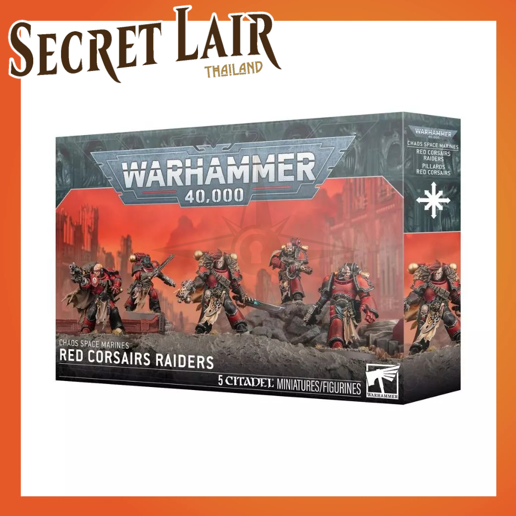 WARHAMMER 40000 : CHAOS SPACE MARINES : RED CORSAIRS RAIDERS RED CORSAIRS RAIDERS [SECRETLAIR]