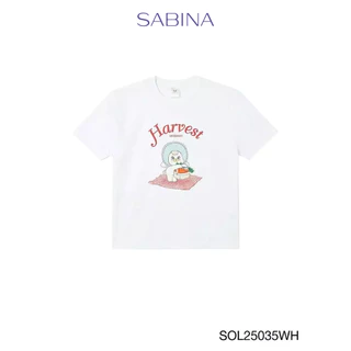 Sabina x Momorei เสื้อยืดแขนสั้นทรงโอเวอร์ไซซ์ รหัส SOL25035