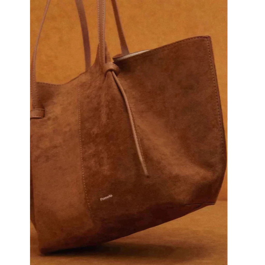 [Pomelo] กระเป๋าหนังกลับวีแกน / Vegan Suede Leather Bag