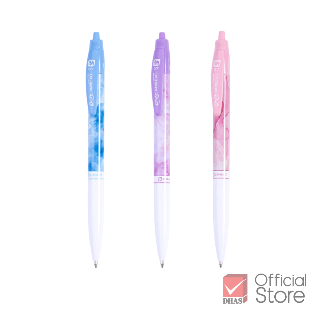 Elephant ปากกา ปากกาเจล ดริฟท์ มิสตี้ น้ำเงิน 0.7 คละสี จำนวน 1 ด้าม