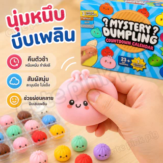ส่งไวจากไทย🥟24 ชิ้น/กล่อง Dumpling Squishy Advent ปฏิทิน Cave กล่องความเครียดบรรเทา Dumpling Sensory ของเล่นเด็กของขวัญ