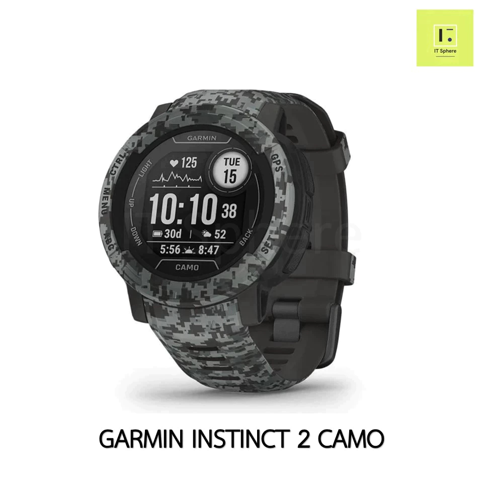 [ศูนย์ไทย] GARMIN INSTINCT 2 CAMO EDITION GRAPHITE Smartwatch การ์มิน  (นาฬิกา Garmin instinct ii)  