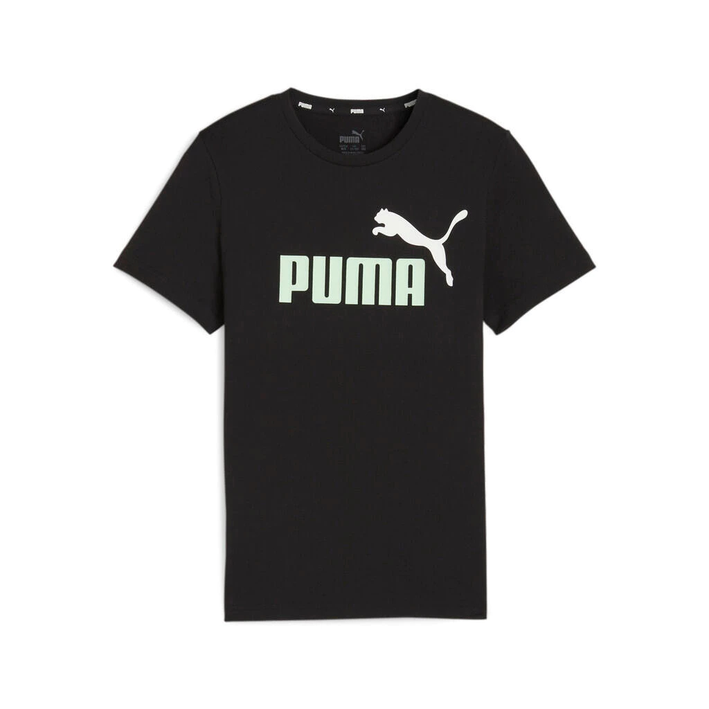 PUMA KIDS - เสื้อยืดคอกลมเด็กโต Essentials+ Two-Tone Logo Tee สีดำ - 58698534 — صورة 2