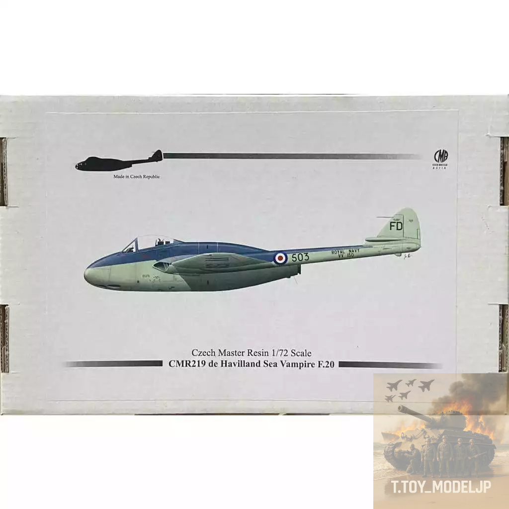 Czech Master 1/72 CMR219 De Havilland Sea Vampire F-200 โมเดลเฮริคอปเตอร์ เครื่องบินรบสงคราม เครื่อง