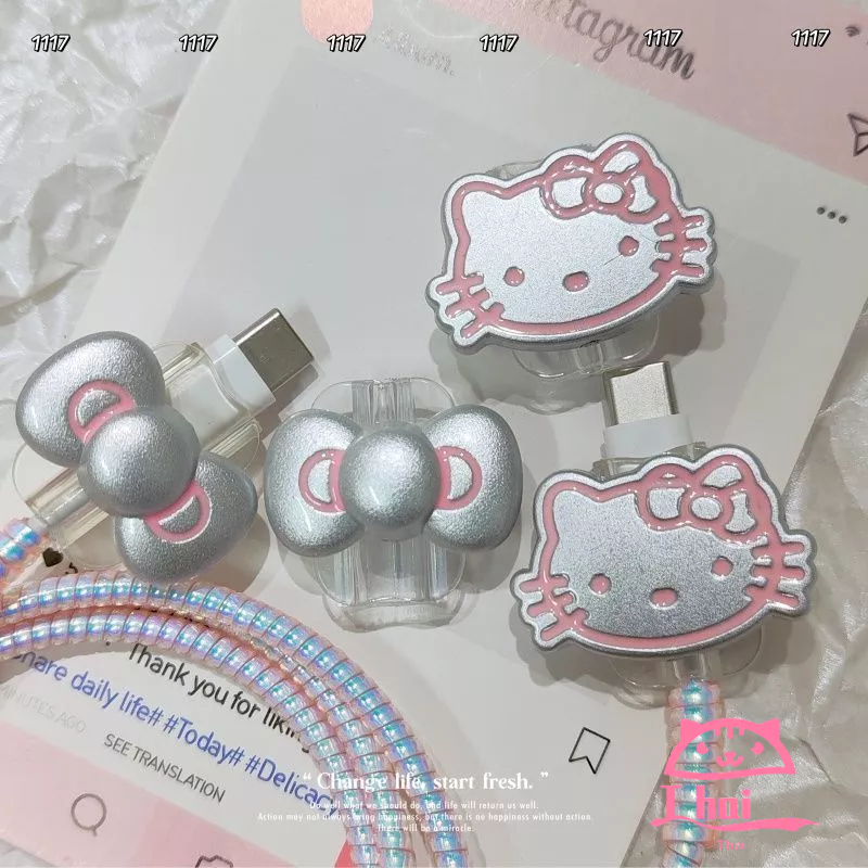 4pcsที่กันสายหักFor iOS cable biteสาย USB ป้องกันสายไฟ เคสป้องกัน การ์ตูน TPU นิ่ม สําหรับ Android&IP&Micro&Type-C