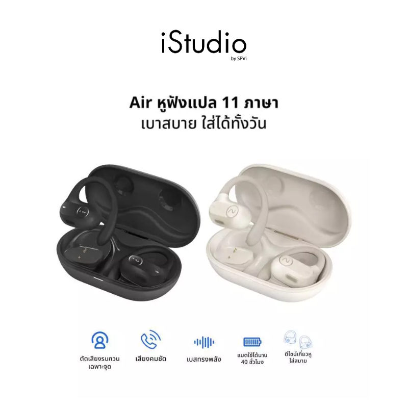 VIAIM Air Open-Ear AI Recording True Wireless Earbuds - หูฟังแปล 9 ภาษา