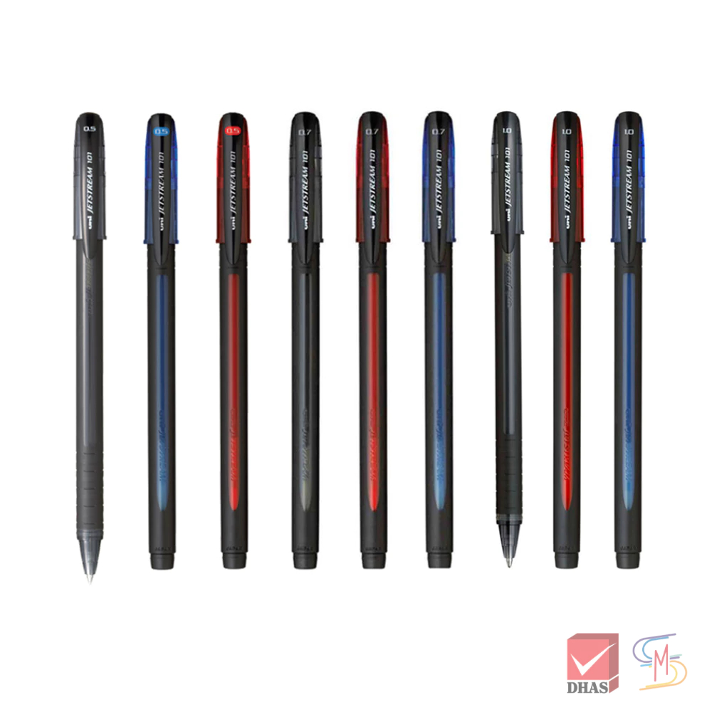 Uni ปากกา ปากกาลูกลื่น Jetstream SX-101 ขนาด 0.5, 0.7 และ 1มม. จำนวน 1 ด้าม