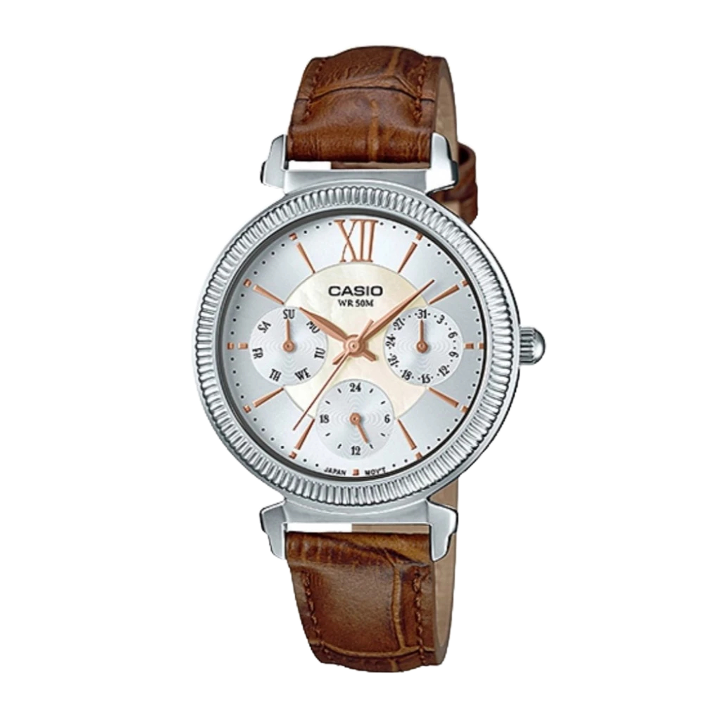 Casio นาฬิกาข้อมือผู้หญิง รุ่น LTP-E410L-7AVDF Lady Watch