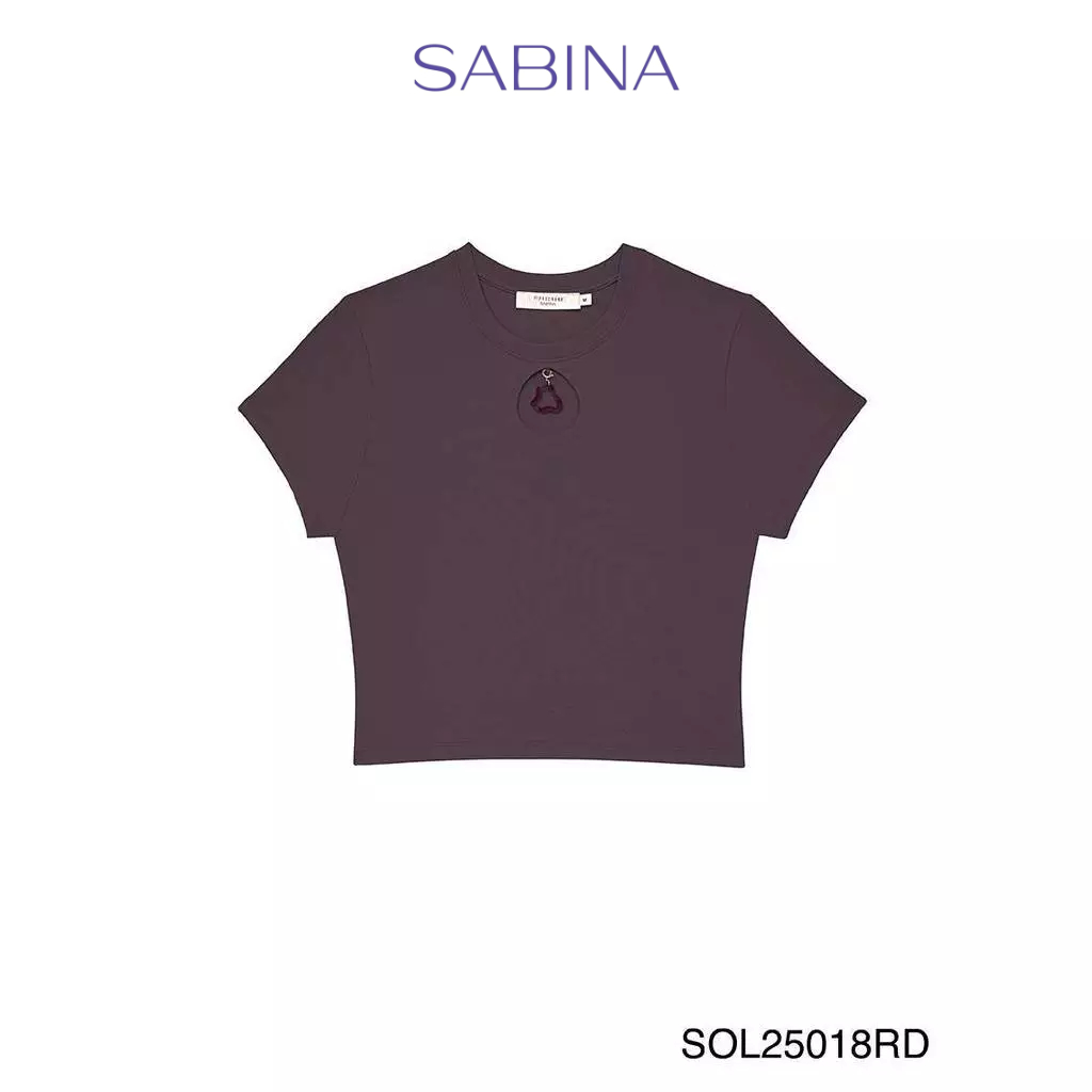 PIPATCHARA x SABINA เสื้อยืดเบบี้ที รหัส SOL25018RD - สีเบอร์กันดี