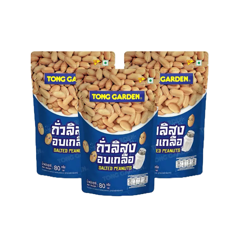 Tonggarden ถั่วลิสงอบเกลือ 80 กรัม (แบบแพ็ค)