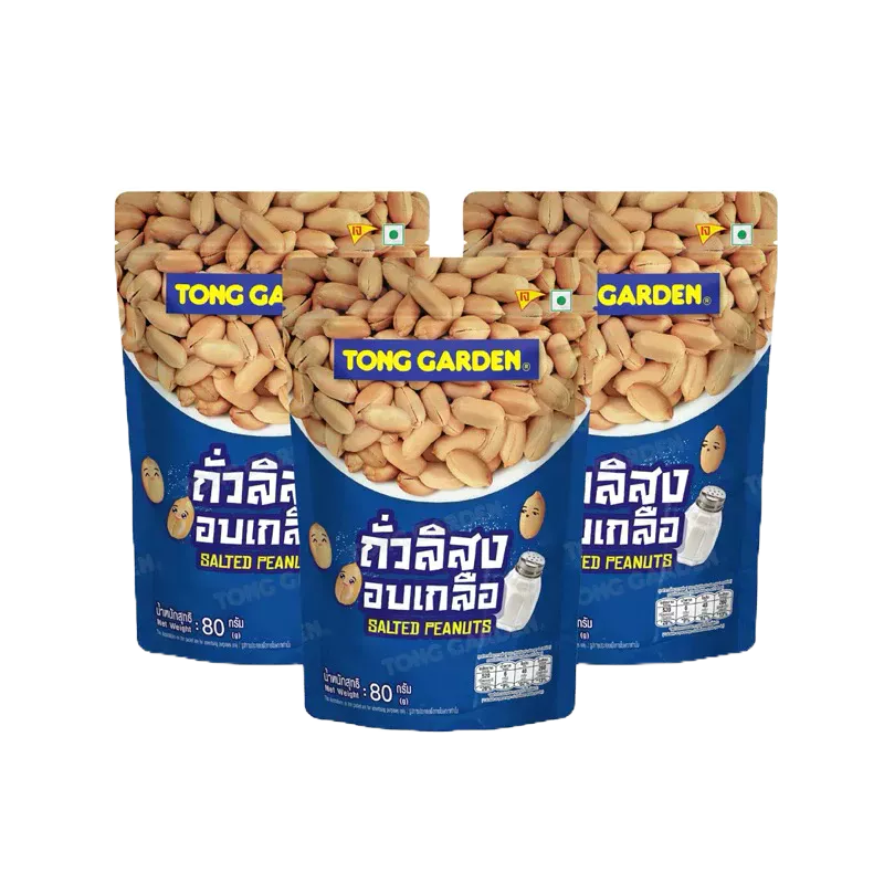 Tonggarden ถั่วลิสงอบเกลือ 80 กรัม (แบบแพ็ค)