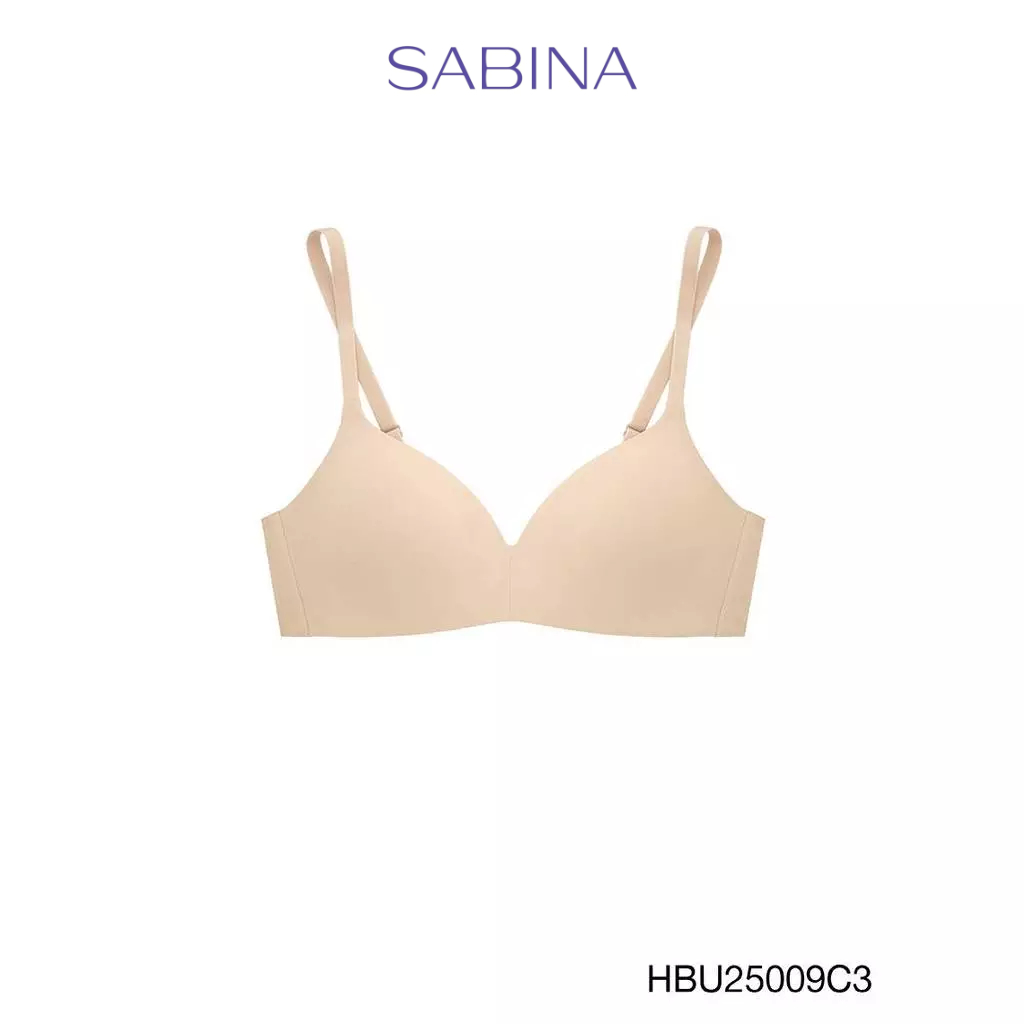 Sabina Habpy Pretty Perfect Level 1 เสื้อชั้นใน  ไร้โครง รหัส HBU25009C3 - สีเนื้อเข้ม