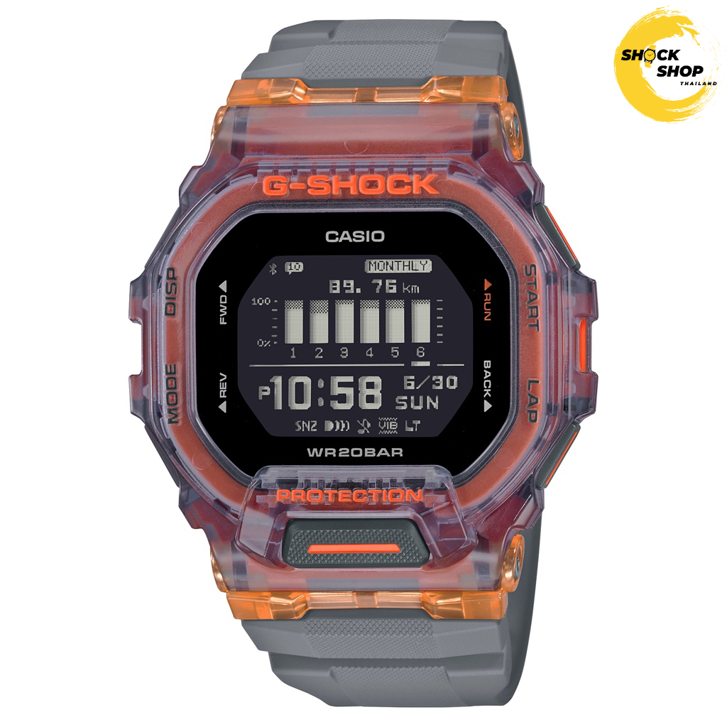 CASIO G-SHOCK นาฬิกาผู้ชาย รุ่น GBD-200SM-1A5 ซีรีส์ Vital Bright จีช็อค