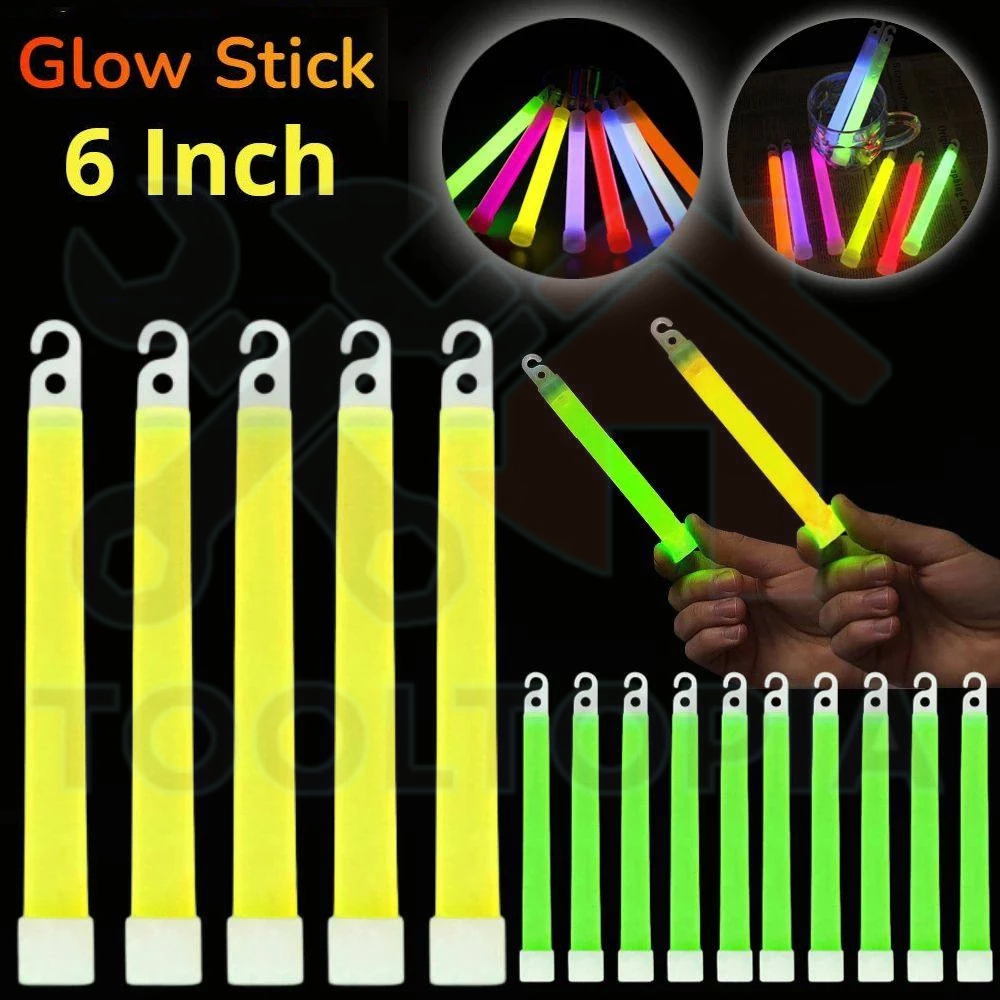 แท่งไฟฉุกเฉิน เรืองแสง 6 นิ้ว 15*150 มม. กลางแจ้ง Camping Rescue สําหรับตั้งแคมป์ light stick แท่งไฟปาร์ตี้ คอนเสิร์ต
