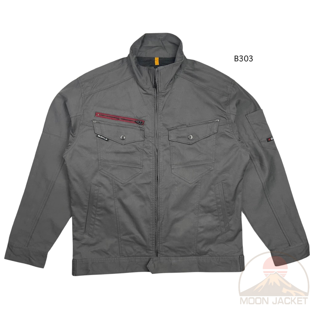 เสื้อแจ็คเก็ต ทรงช่าง Burtle Size 3L