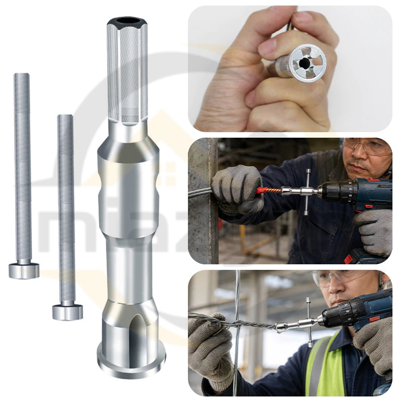 COD Wire Twisting Tool หัวบล็อกพันสายไฟ เครื่องมือบิดลวดบิดเกลียว สำหรับสว่านไฟฟ้า ทวิสเตอร์ สําหรับสายไฟ Peeling