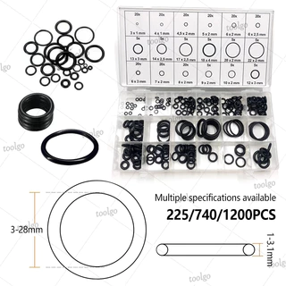 ชุดยางโอริง 1200ชิ้น O-Ring 1200/740/225PCS ยาง อเนกประสงค์ปะเก็นซีล ทนทานต่อการกัดกร่อน(พร้อมกล่อง)