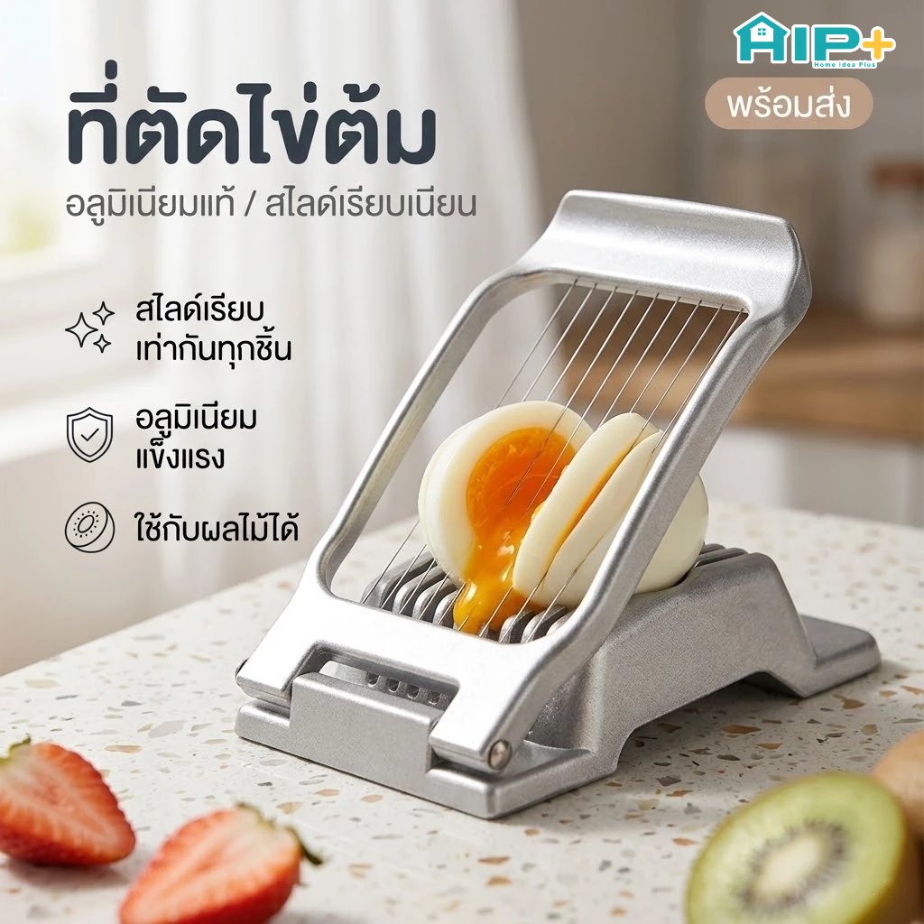 เครื่องตัดอาหารอเนกประสงค์ เครื่องตัดไข่ต้ม สแตนเลส ที่ตัดแบ่งไข่ เครื่องตัดผักผลไม้นิ่ม ใช้งานง่าย