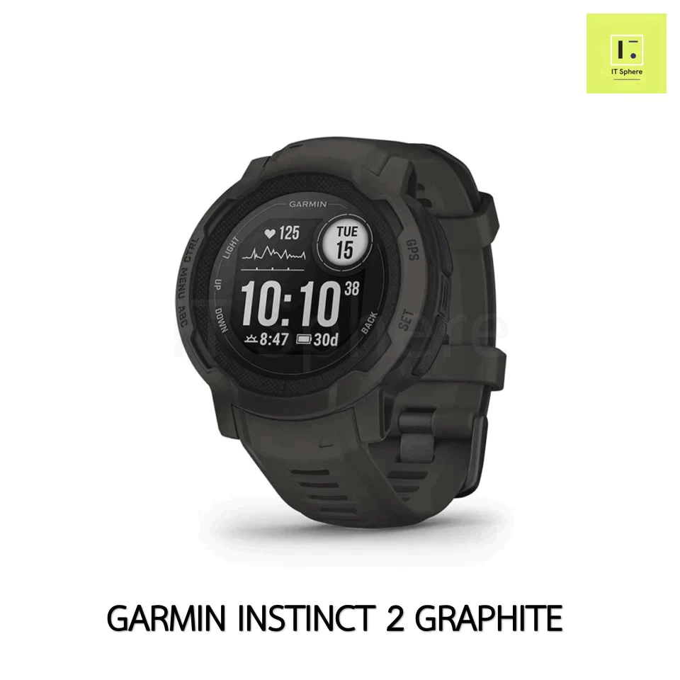 [ศูนย์ไทย] GARMIN INSTINCT 2 Smartwatch การ์มิน  (นาฬิกา Garmin instinct ii) Standard Graphite กามิน