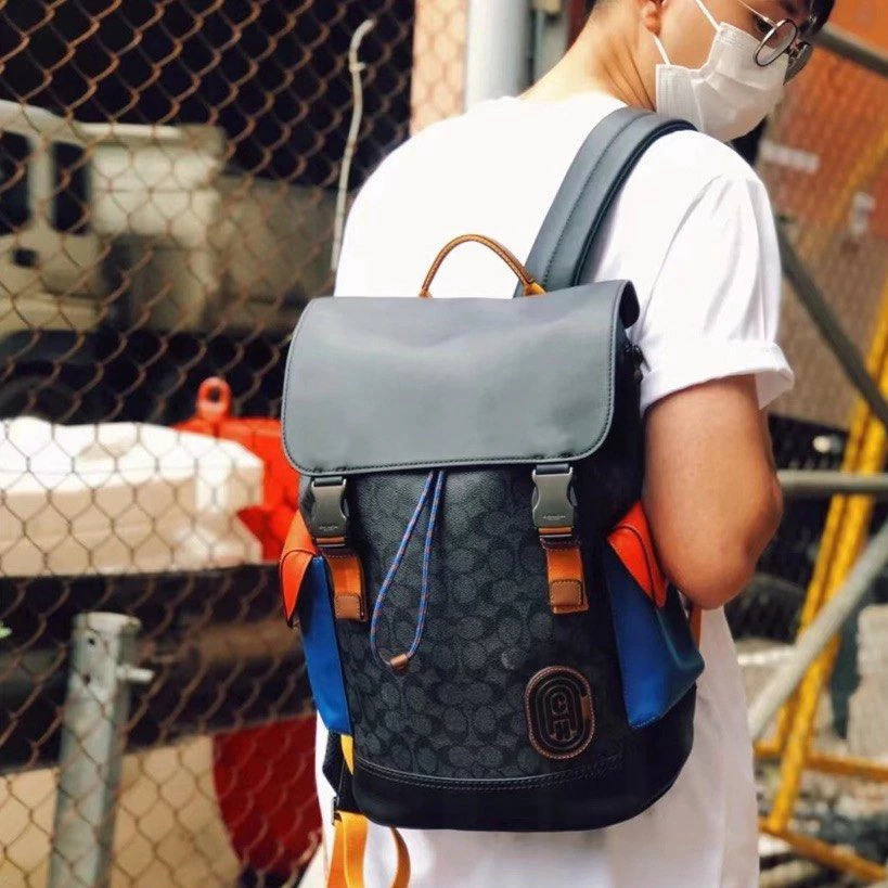 Men Backpack กระเป๋าเป้กระเป๋าผู้ชาย กระเป๋าปีนเขา พลิกปก ความจุขนาดใหญ่ 69291 40344 89080 2722 2712
