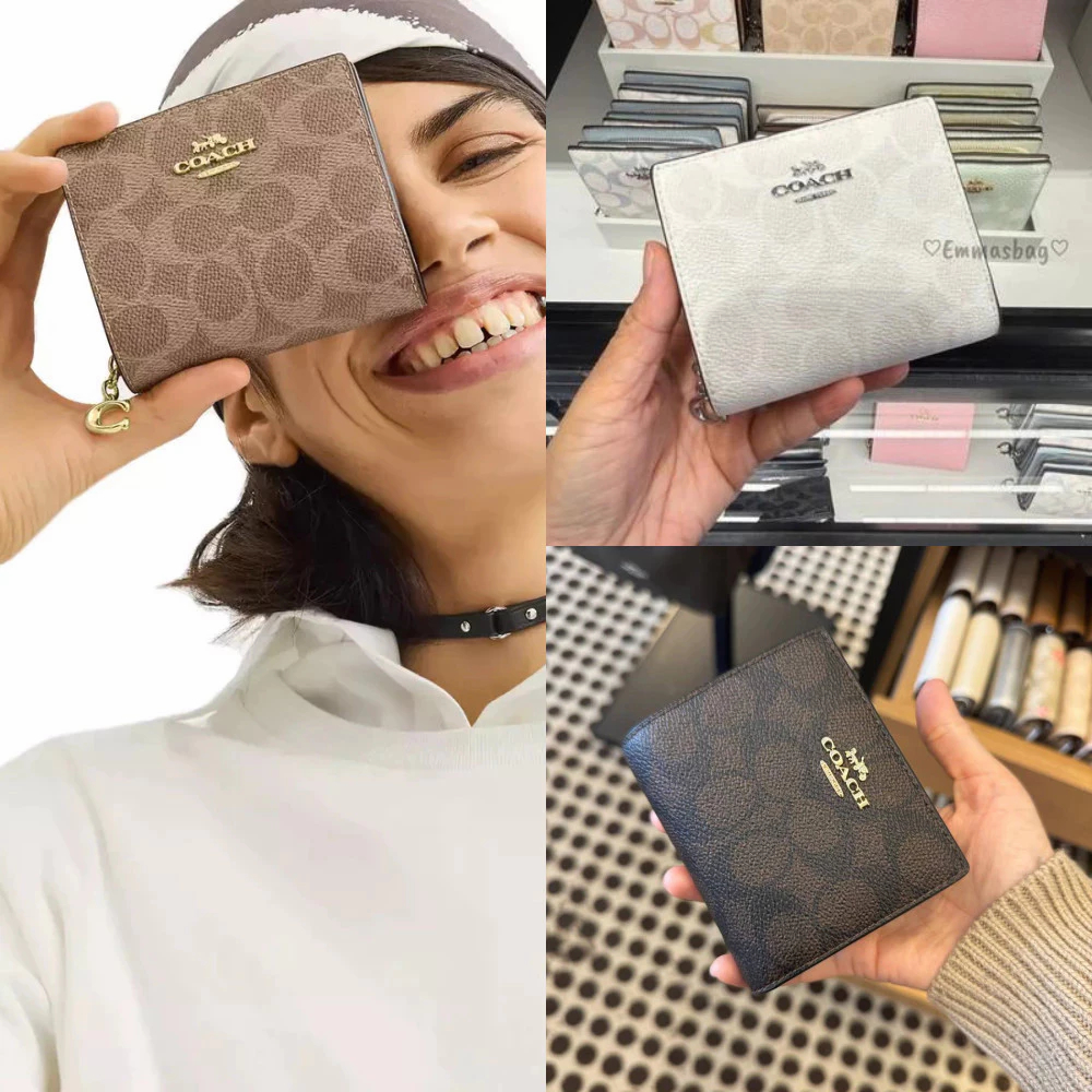Women Short Coin Wallet กระเป๋าสตางค์ ผู้หญิง กระเป๋าตังค์ สองพับ มีหลายสีให้เลือก C3309 JC8O5A3CH